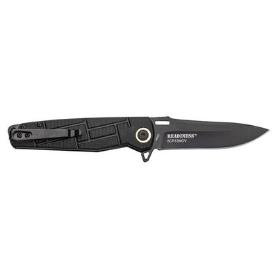 Elite Tactical Black Pocket Knife, , large